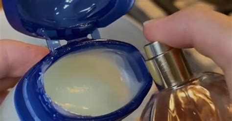 vaseline perfume hack.